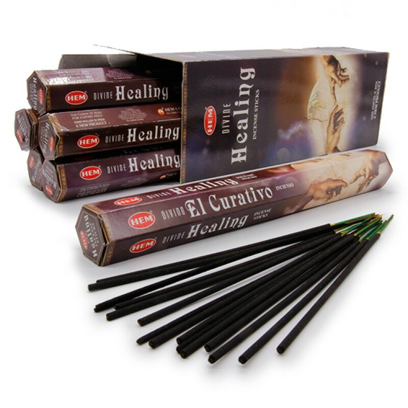 Hem Incense Sticks DIVINE HEALING (Благовония божественное исцеление, Хем), уп. 20 палочек.