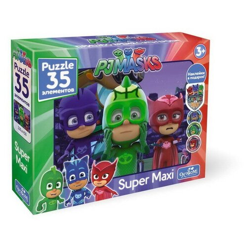 фото Пазл 35 макси герои в масках. маски+ наклейки origami
