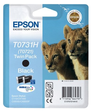 Комплект картриджей Epson C13T10414A10, 770 стр, черный