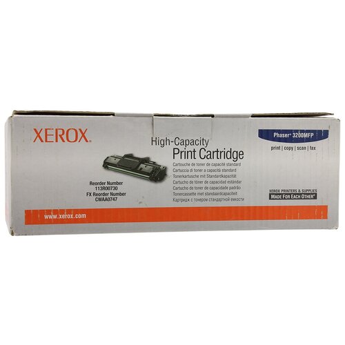 Картридж Xerox 113R00730, 3000 стр, черный картридж nv print 113r00730 для xerox 3000 стр черный