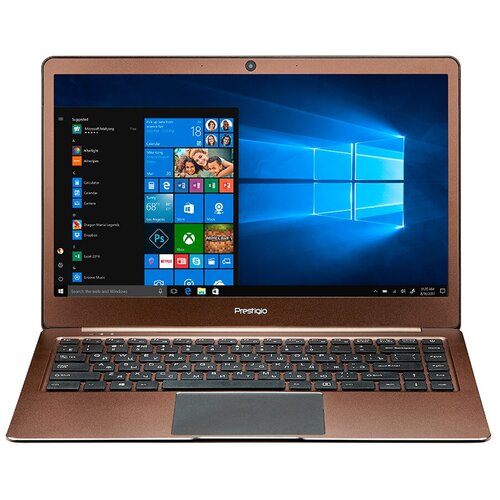 фото Ноутбук prestigio smartbook 141s (intel celeron n3350 1100mhz/14.1"/1920x1080/3gb/32gb ssd/dvd нет/intel hd graphics 500/wi-fi/bluetooth/windows 10 home), темно-коричневый