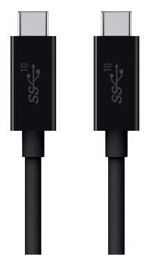 Кабель Belkin 100-Watt USB-C 3.1 1m, черный, (F2CU052bt1M-BLK)