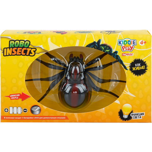 интерактивная игрушка kiddieplay robo insects таракан со встроенным двигателем Игрушка интерактивная Паучок
