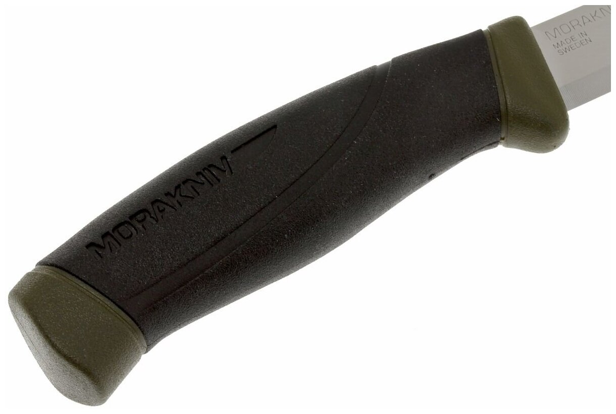 Нож фиксированный MORAKNIV Companion MG (углеродистая сталь) черный/хаки - фотография № 7