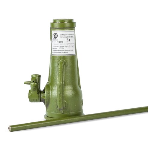 Домкрат бутылочный механический TOR Screw-Jack 12651 (5 т) зеленый