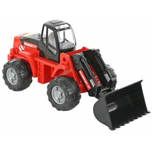 Трактор Mammoet Toys 207-01 56788, 48.5 см, черный/красный набор техники mammoet toys трейлер и трактор погрузчик volvo 204 01 56733 75 5 см красный черный
