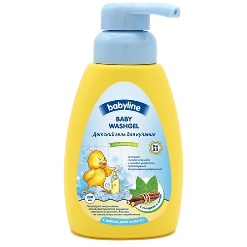 Гель для купания BABYLINE Nature Мята/Солодка 500 мл