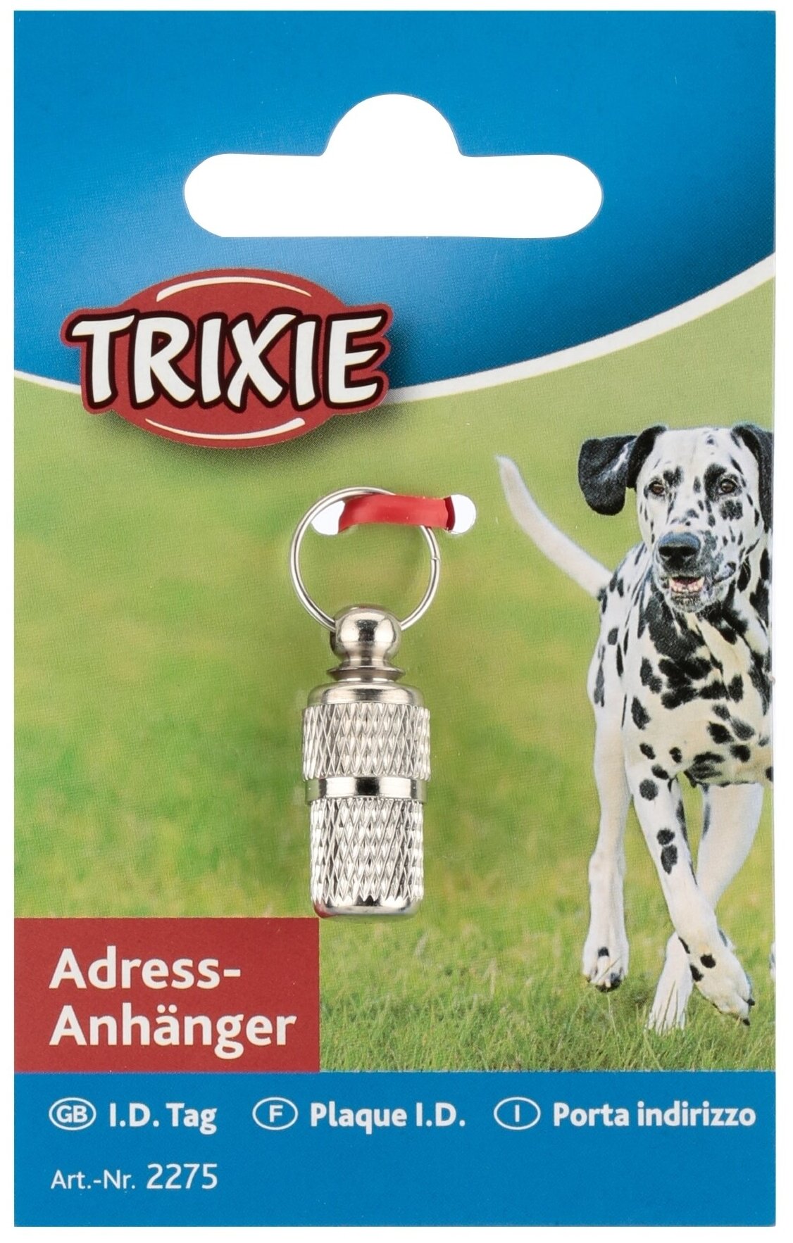 TRIXIE Медальон-адресник для собак хромированный