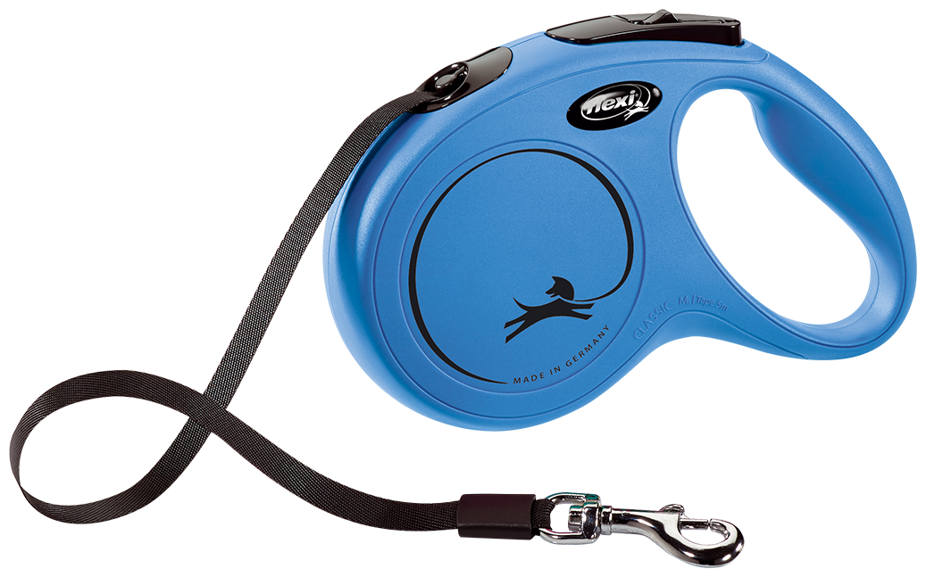 Поводок-рулетка для собак Flexi New Classic M, синий