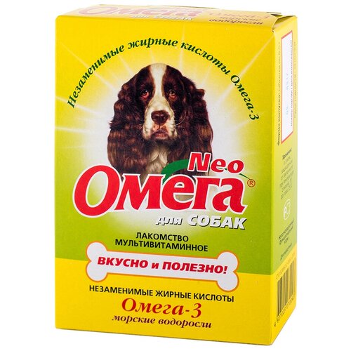 Пищевая добавка Омега Neo для собак с морскими водорослями , 90 шт. в уп.