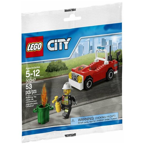 Конструктор LEGO City 30347 Пожарный автомобиль, 53 дет. lego конструктор машина аналог lego lamborghini ламборгини