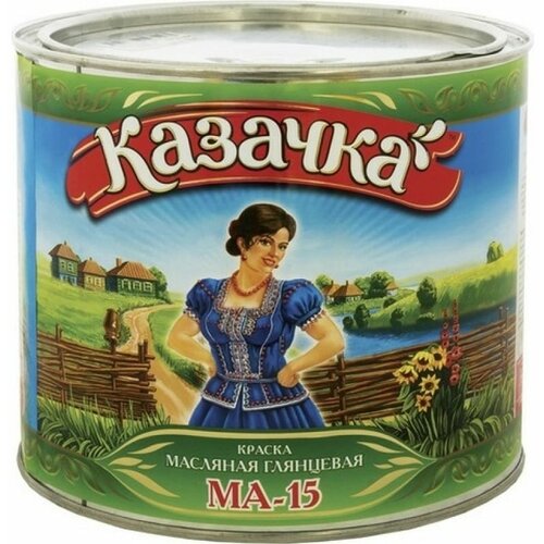 масляная краска krafor ма 15 зеленая 0 9 кг 14 26349 Краска Престиж МА-15 зеленая 1,9 кг 6 Казачка 21558