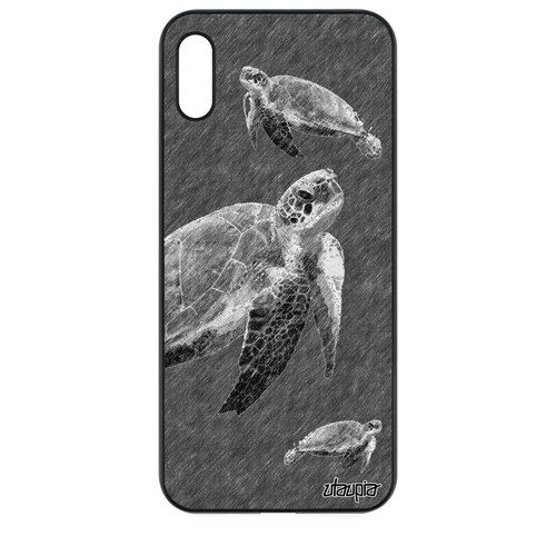 фото Чехол на смартфон honor 8a, "черепаха" гиганская морская utaupia