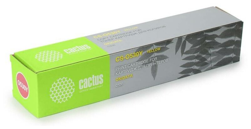 Картридж Cactus CS-O530Y 44469752 желтый