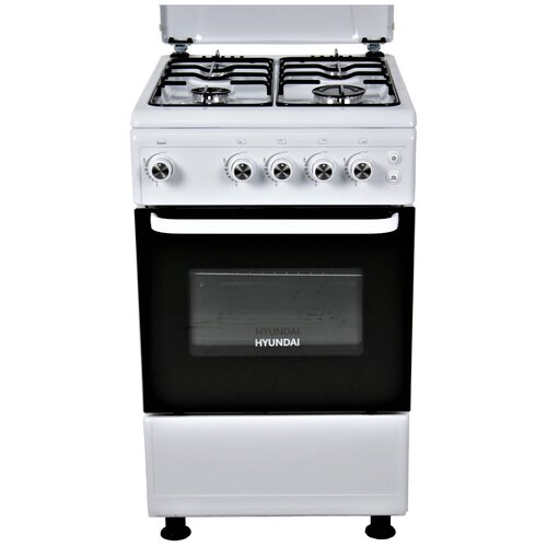 Плита газовая Hyundai RGG213 белый металлическая крышка решетка эмаль 1399000₽