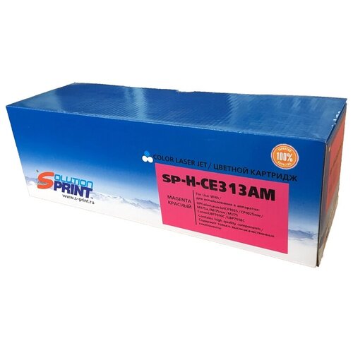 SOLUTION PRINT SP-H-CE313AM, 1000 стр, пурпурный картридж solution print sp h cf353a m 1000 стр пурпурный