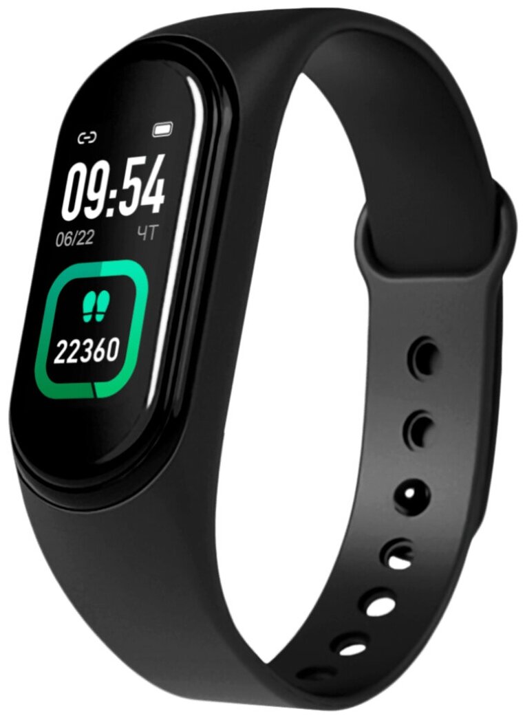 Фитнес-браслет BAND HEART RATE BLACK G-SM09BLK GEOZON