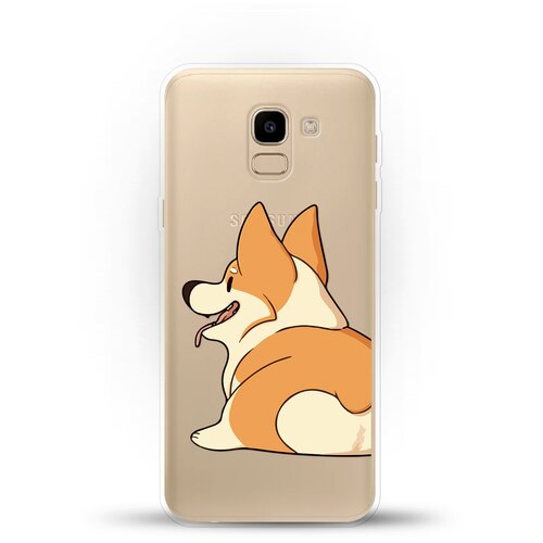 фото Силиконовый чехол корги на samsung galaxy j6 (2018) andy & paul