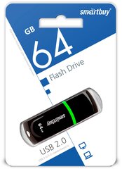 Флеш-накопитель USB 2.0 Smartbuy 64GB Paean Black (SB64GBPN-K)