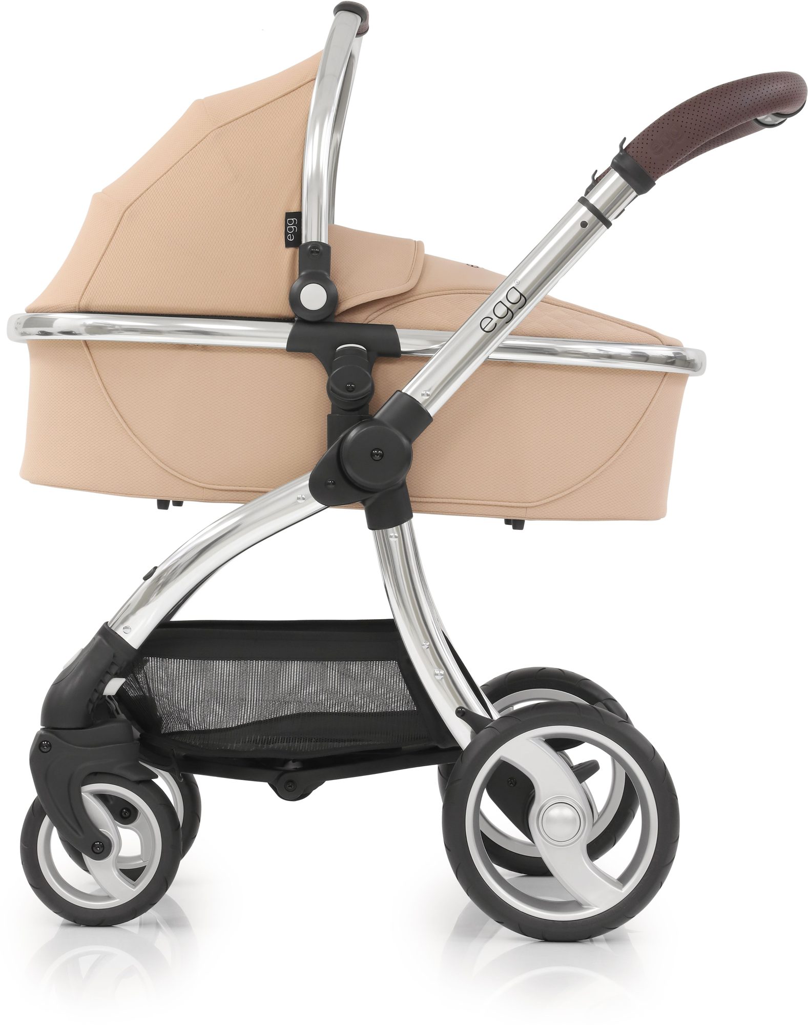 Люлька Egg Carrycot Petrol Blue & Gun Metal Frame - фото №7