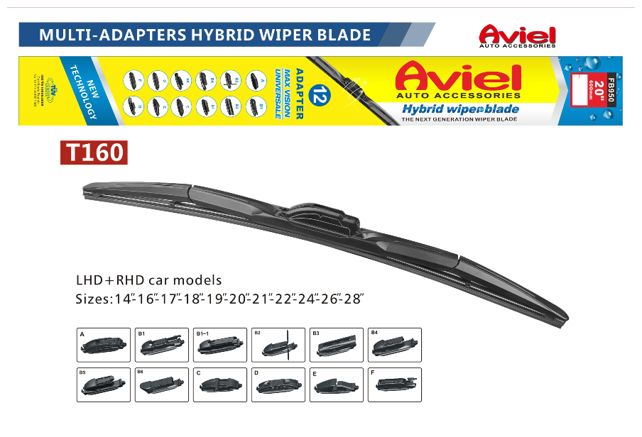 Щётки Стеклоочистителя Гибридные 55См Aviel арт. T16022