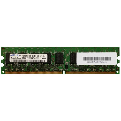 Оперативная память Samsung 1 ГБ DDR2 800 МГц DIMM CL6 M391T2953EZ3-CF7 оперативная память hynix 1 гб ddr2 800 мгц dimm cl6 hymp512u64cp8 s6