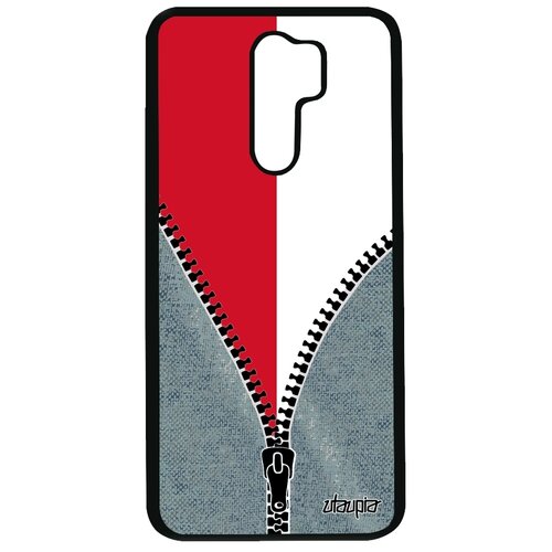фото Чехол на мобильный xiaomi redmi 9, "флаг монако на молнии" патриот государственный utaupia