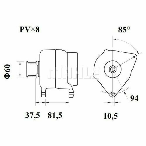 Генератор Knecht/Mahle MG811