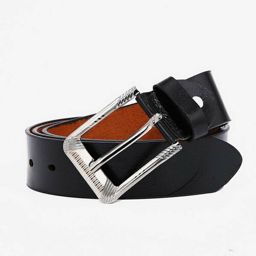 фото Ремень сима-ленд, размер 120, черный сима-лэнд