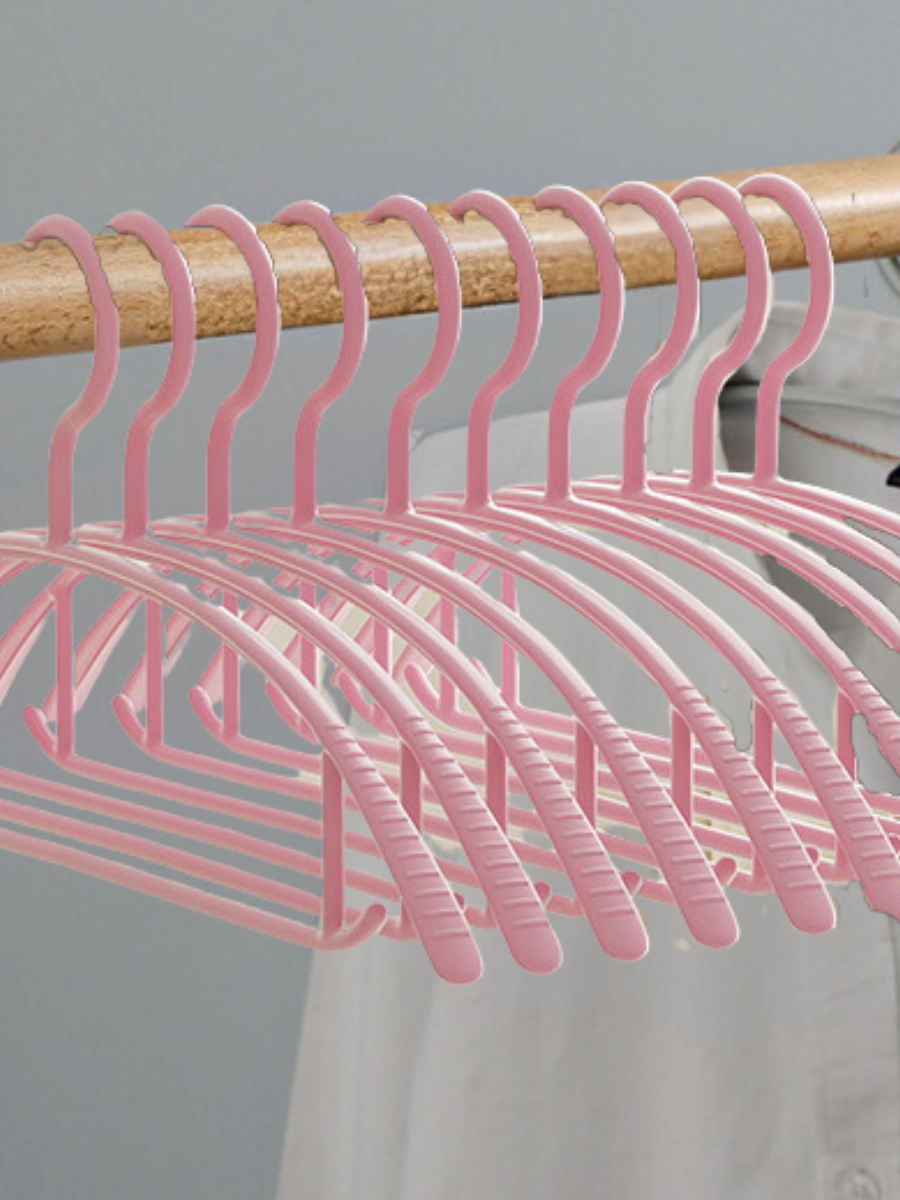 Набор вешалка плечики The Convenience 15 штук антискользящие розовые - фотография № 5