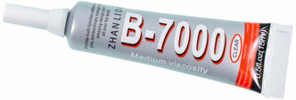 Клей B-7000 / B7000 (15 ml) прозрачный эластичный, для проклейки тачскринов и приклеивания страз