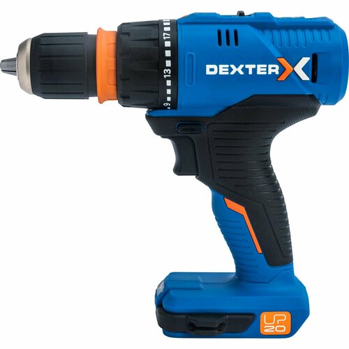 Дрель-шуруповерт аккумуляторная Dexter 5 20 В Li-ion 1x25 Ач 1438100₽