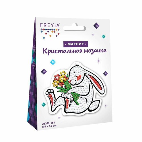 Мозаика кристальная 8,5х7,5см Кролик магнит