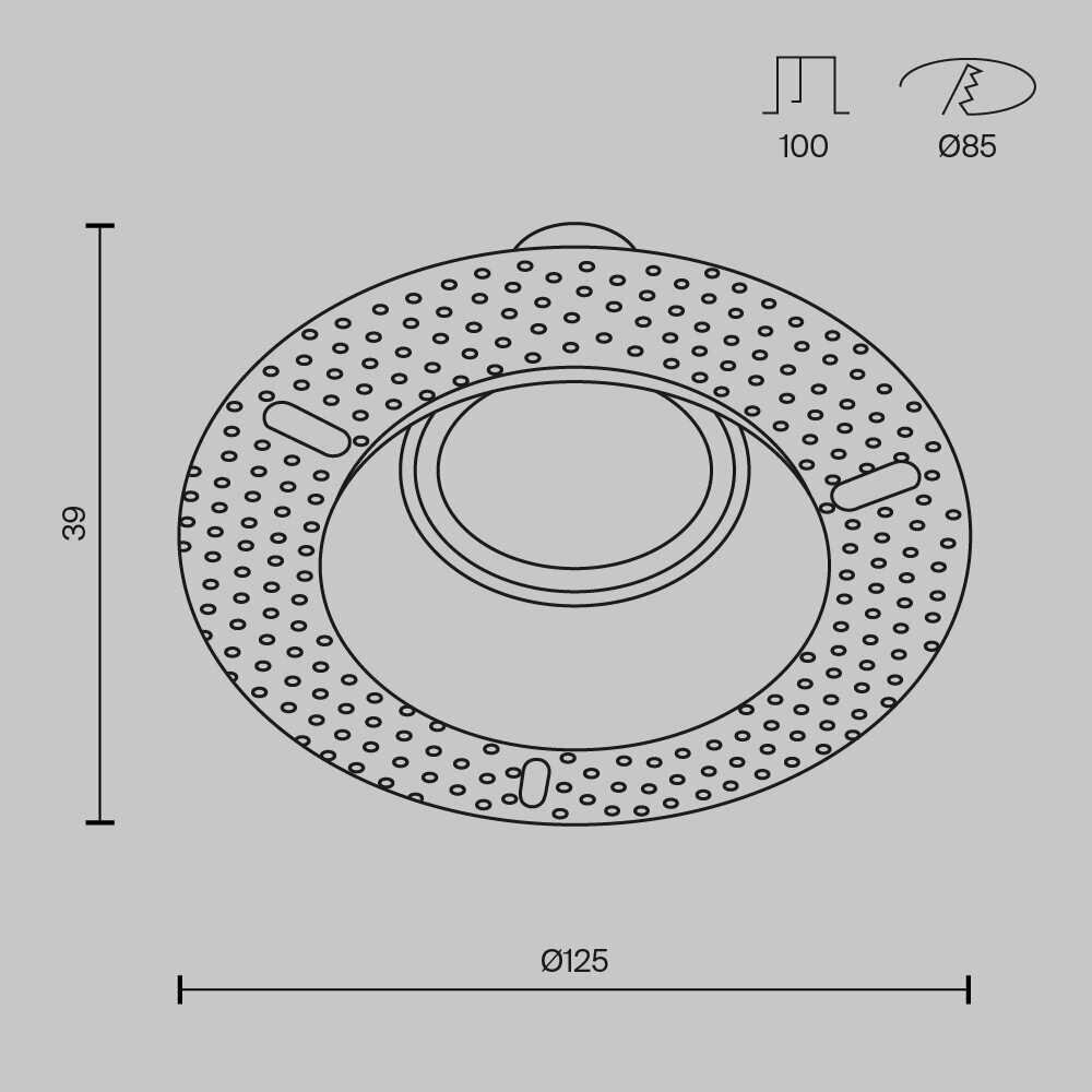 Встраиваемый светильник Maytoni Technical Dot DL042-01-RD-B - фотография № 2