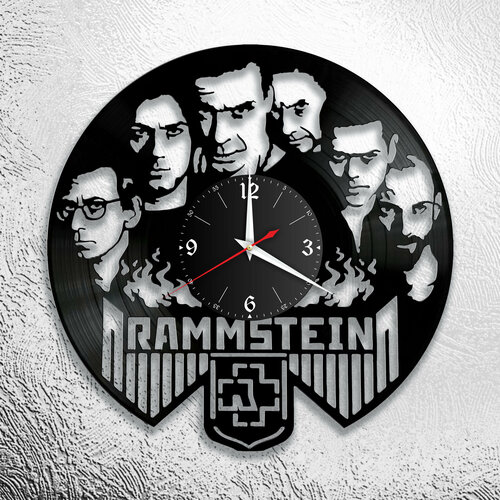 Часы из виниловой пластинки Rammstein