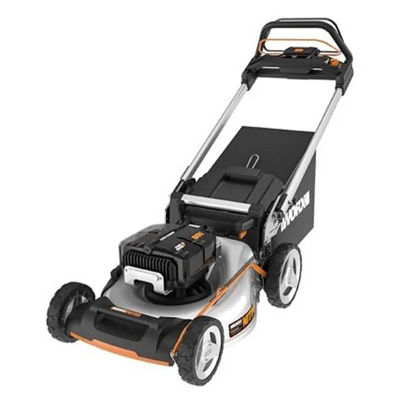 Газонокосилка аккумуляторная самоходная WORX 80В 51см, бесщеточная, 4Ач х4, BASECAMP 4 х1А, коробка - фото №16