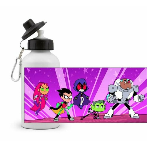 фото Спортивная бутылка юные титаны вперёд, teen titans go №17 goodbrelok