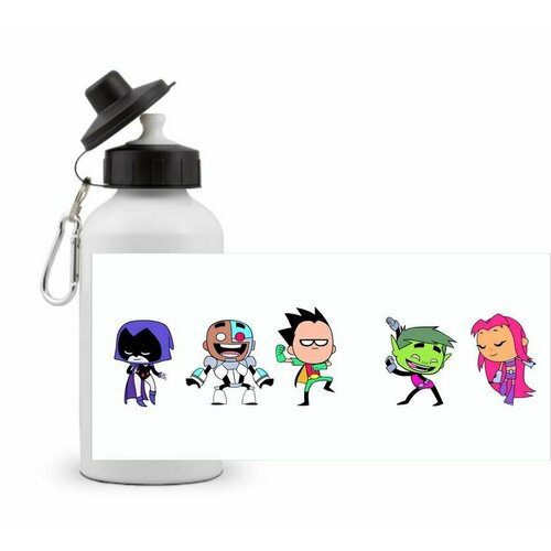 фото Спортивная бутылка юные титаны вперёд, teen titans go №8 goodbrelok