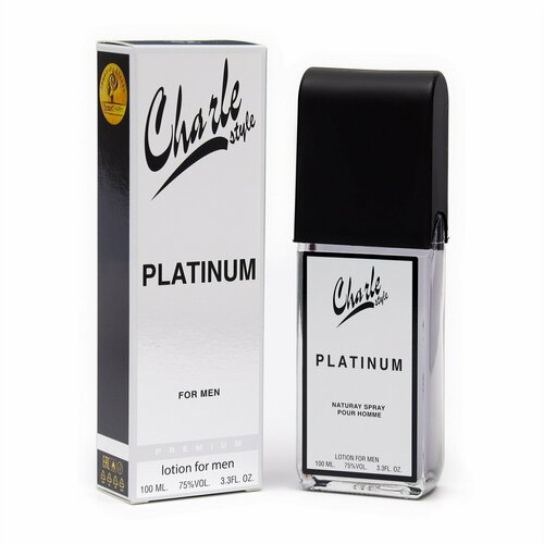 Лосьон одеколон после бритья Charle style Platinum по мотивам Egoist Platinum, Chanel, 100 мл