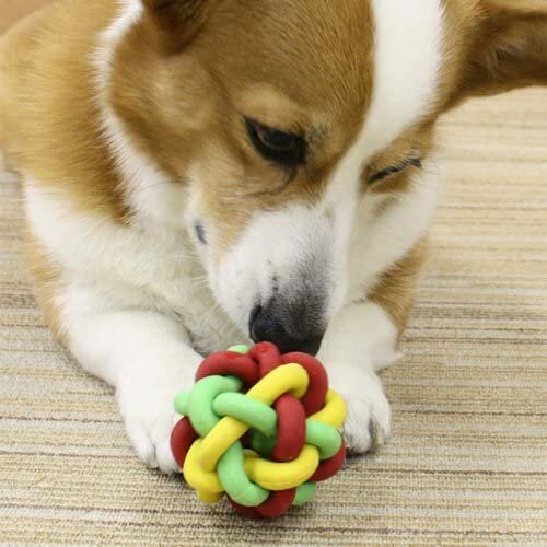Игрушка для собак Japan Premium Pet Латексный мячик интеллектуальный для чистки зубов. Для средних и мелких пород - фотография № 1