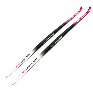 Лыжи подростковые беговые пластиковые STC Brados RS Combi JR Black/Pink 158 см