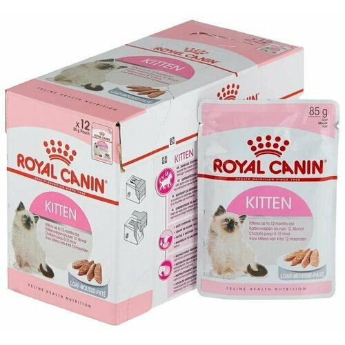 Влажный корм для котят Royal Canin Kitten 12 шт. х 85 г (паштет)