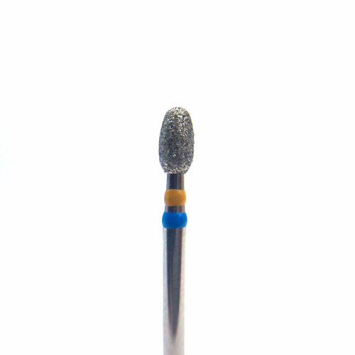 Бор алмазный Z379, бутоновидный, D=2,3 мм, L=4,5 мм, под турбинный наконечник, стандартный хвостовик, синий (μ=106 мк)