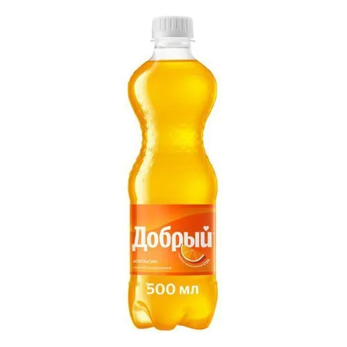 Газированный напиток Добрый Апельсин 0.5 л ПЭТ упаковка 12 штук - фотография № 2