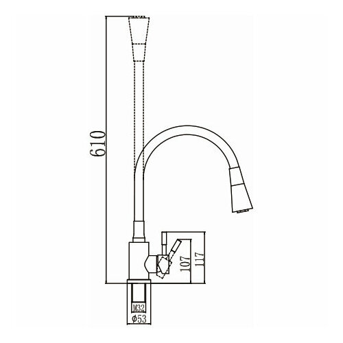 Смеситель для кухни Savol S-3002AM04 смеситель savol для кухонной мойки s 002806h