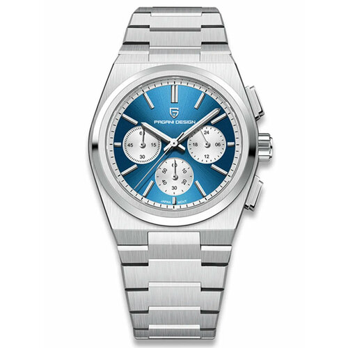 Наручные часы Pagani Design, синий, серебряный