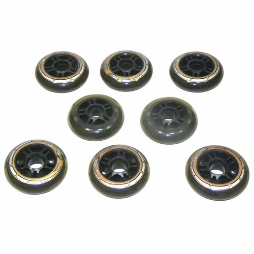 Колеса для роликовых коньков Explore 78мм 8шт черно-коричневые 1520₽