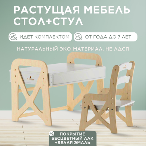 Детский стол и стул растущий 16081₽