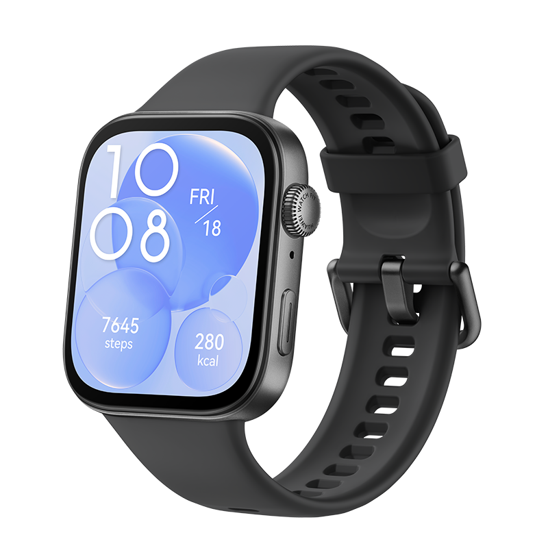 Умные часы HUAWEI Watch Fit 3 43.2 мм GPS Global для РФ, черный