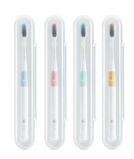Картинки Xiaomi Набор зубных щеток DR.BEI Bass Toothbrush Classic with 1 Travel Package 4 Pieces